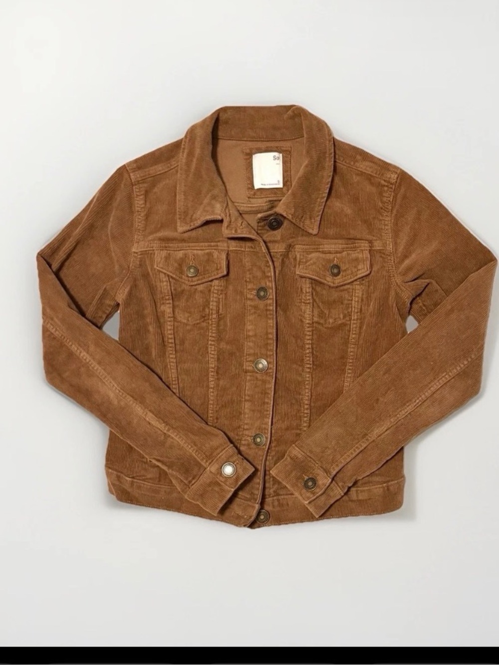 SO brown corduroy jacket size small